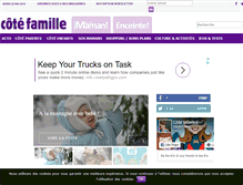 Tablet Screenshot of cote-famille.com